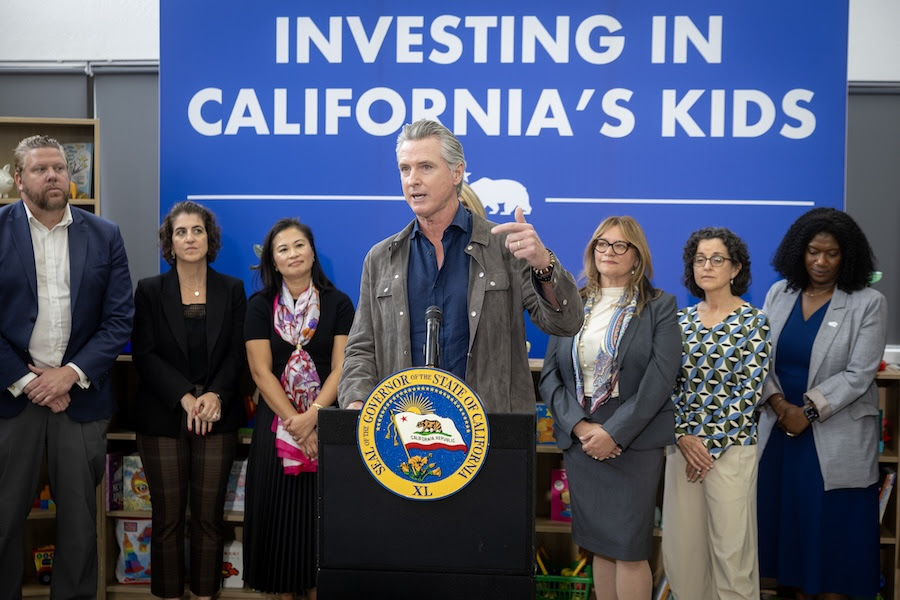 Gavin Newsom at Investing in California's Kids event